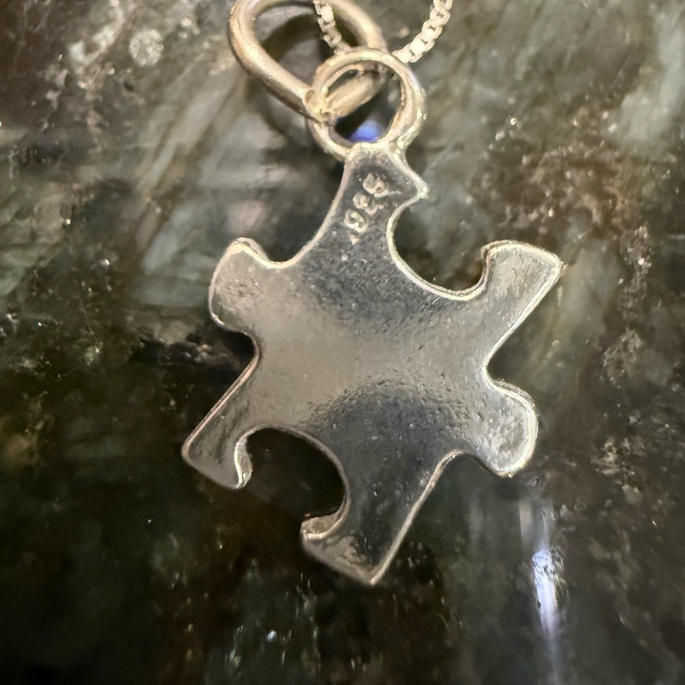 Puzzle piece Sterling Silver necklace